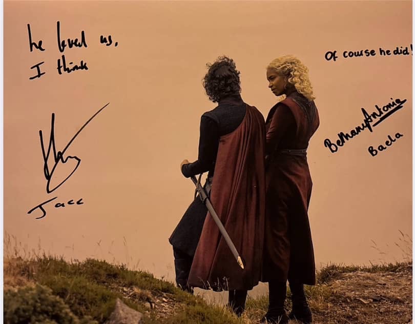 Bethany Antonia & Harry Collett Signed Baela & Jacerys 11x14 Print - House Of The Dragon