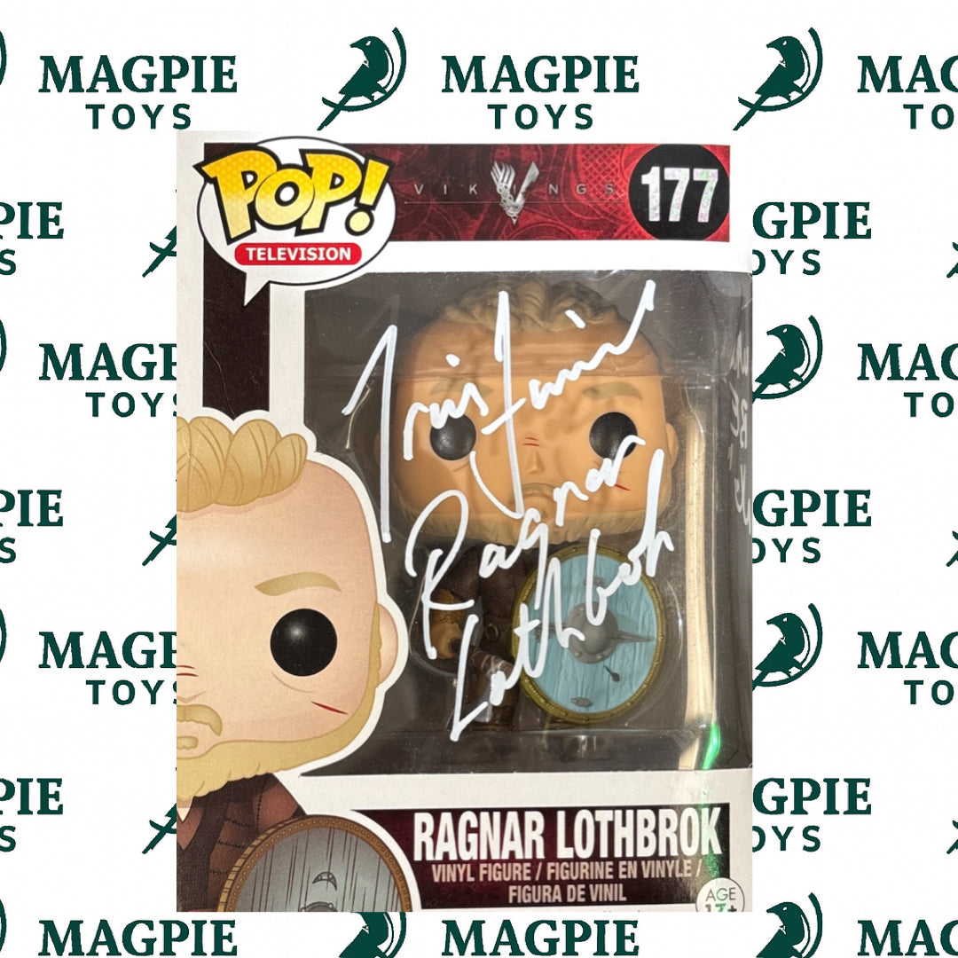 Travis Fimmel Signed Ragnar Funko Pop 177 - Quoted - VIKINGS