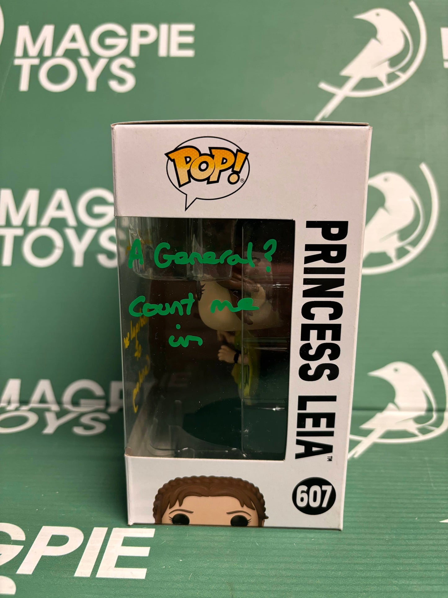 David Church Signed Star Wars Princess Leia Funko Pop! Vinyl “Produgal Son Of Corulag”
