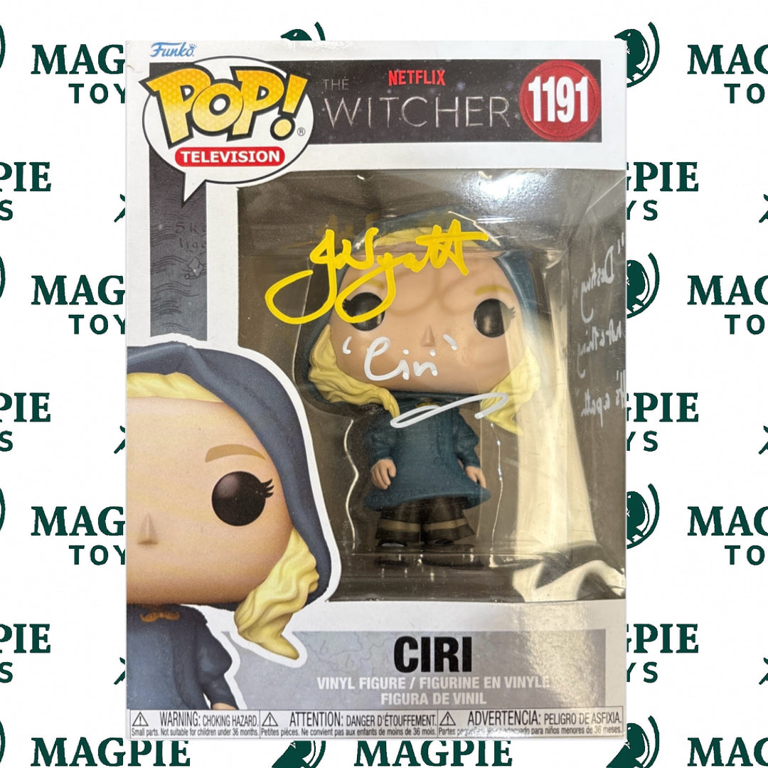 Jo Wyatt Signed Ciri 1191 Funko Pop - The Witcher