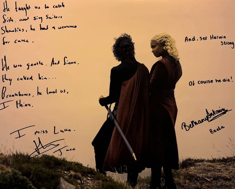 Bethany Antonia & Harry Collett Signed Baela & Jacerys 16x20 Print - House Of The Dragon