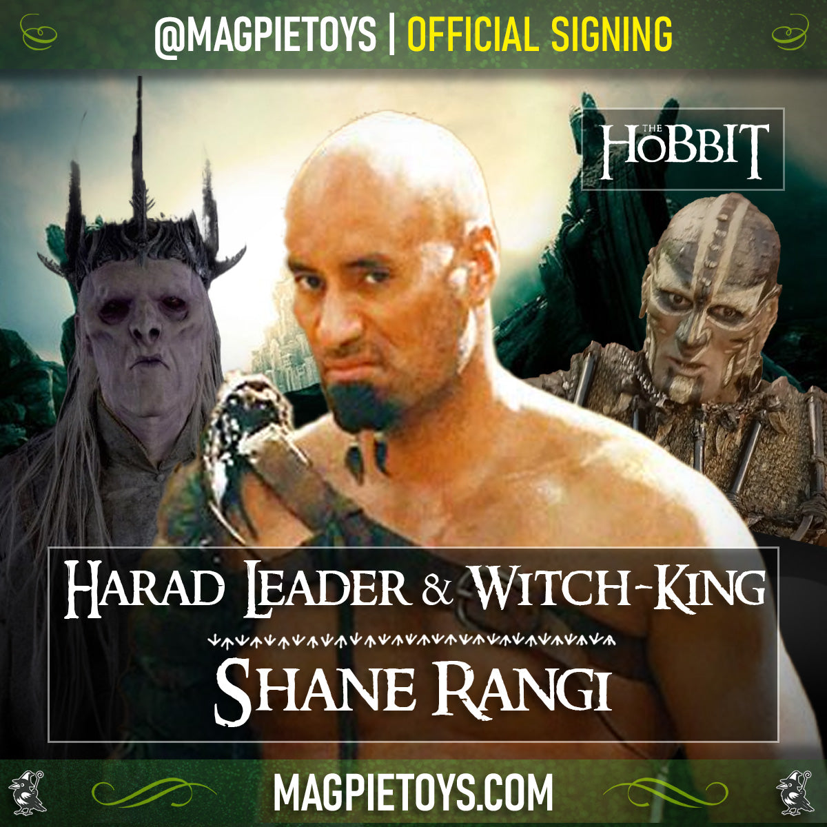 Shane Rangi Autograph Signing