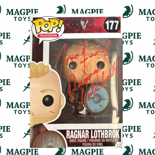 Travis Fimmel Signed Ragnar Funko Pop 177 - Quoted - VIKINGS