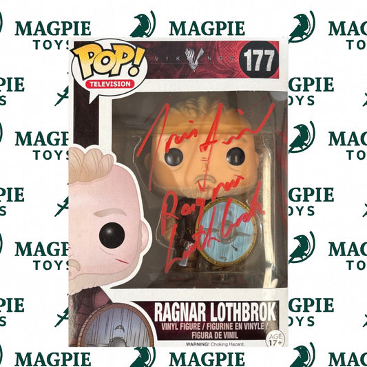 Travis Fimmel Signed Ragnar Funko Pop 177 - Quoted - VIKINGS