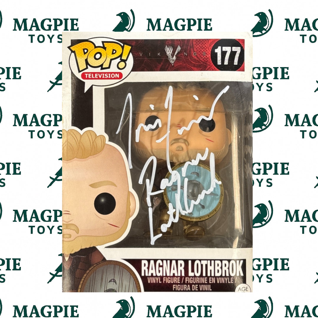 Travis Fimmel Signed Ragnar Funko Pop 177 - Quoted - VIKINGS