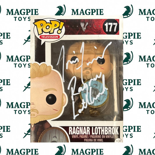 Travis Fimmel Signed Ragnar Funko Pop 177 - Quoted - VIKINGS