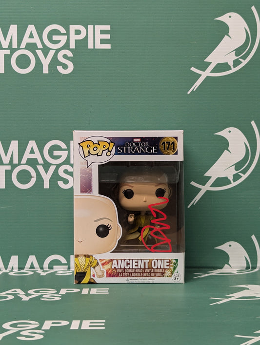 Tilda Swinton Signed Ancient One Funko Pop - Marvel Autograph Red COA