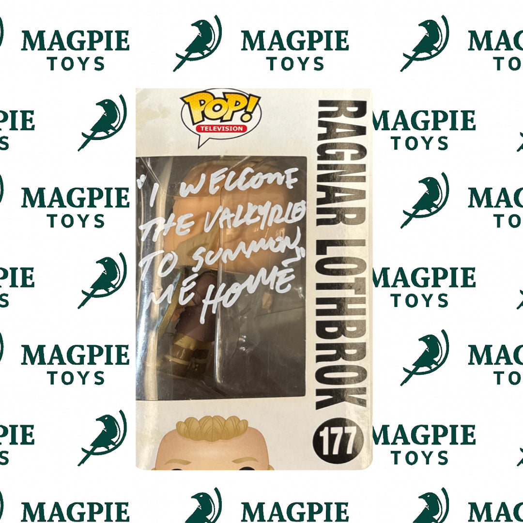Travis Fimmel Signed Ragnar Funko Pop 177 - Quoted - VIKINGS