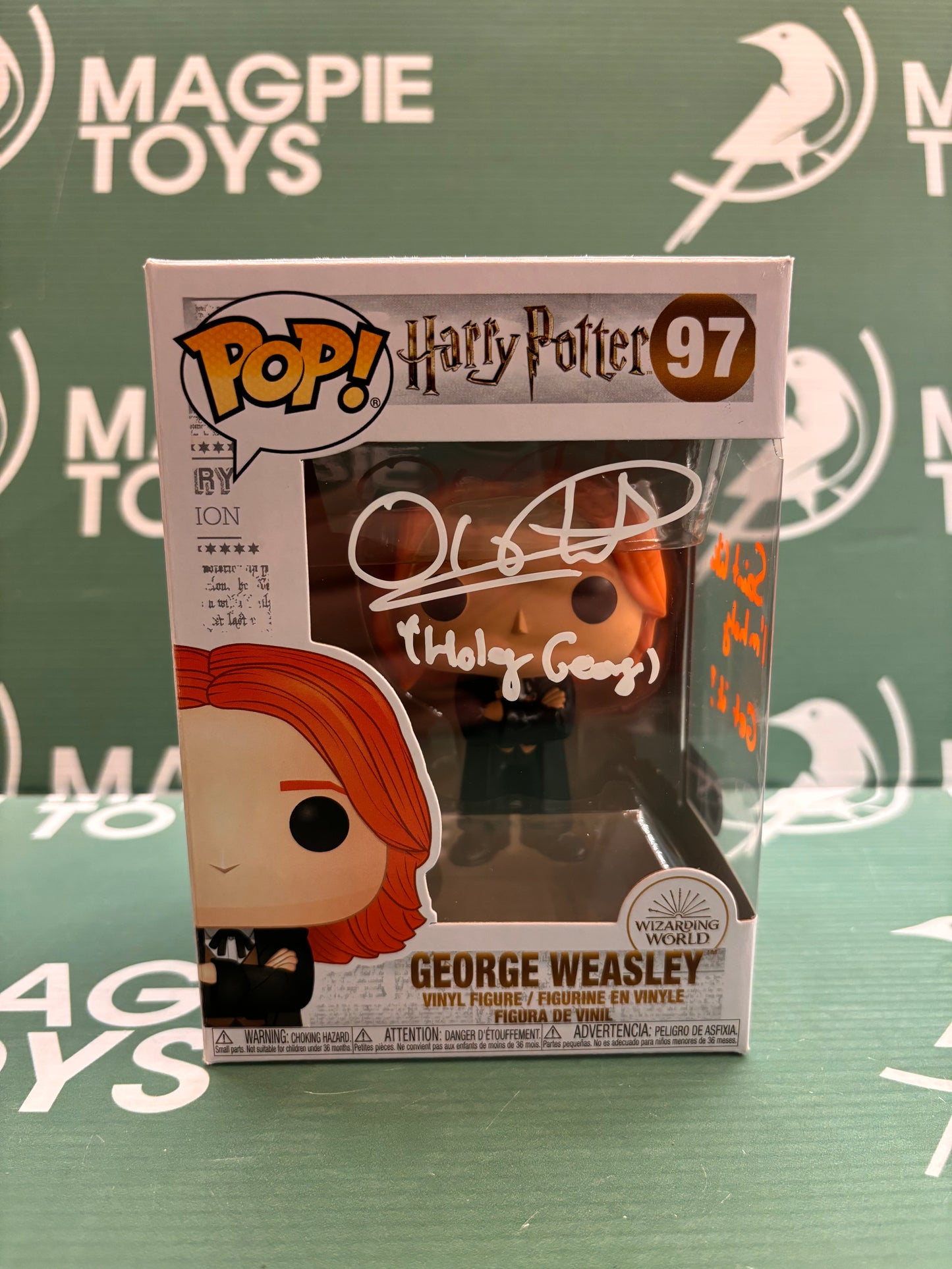 Oliver Phelps Signed George Weasley Funko Pop - Harry Potter