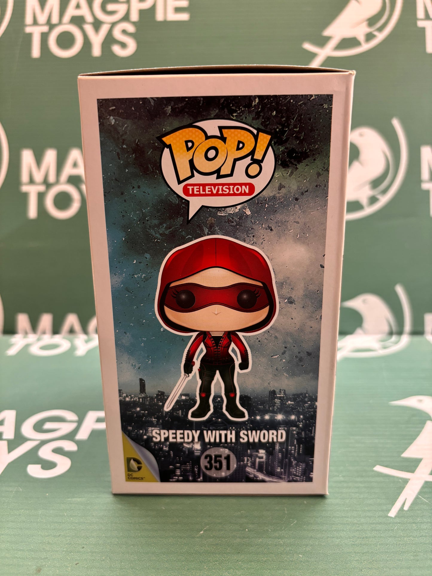 Willa Holland Signed Speedy With Sword Funko Pop - DC Arrow