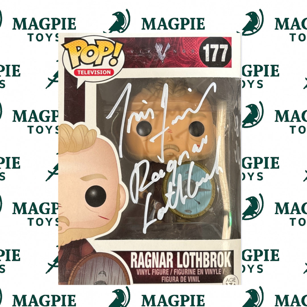 Travis Fimmel Signed Ragnar Funko Pop 177 - Quoted - VIKINGS