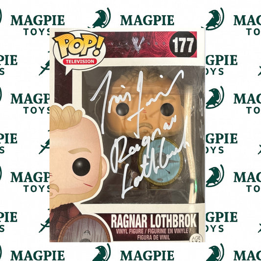 Travis Fimmel Signed Ragnar Funko Pop 177 - Quoted - VIKINGS