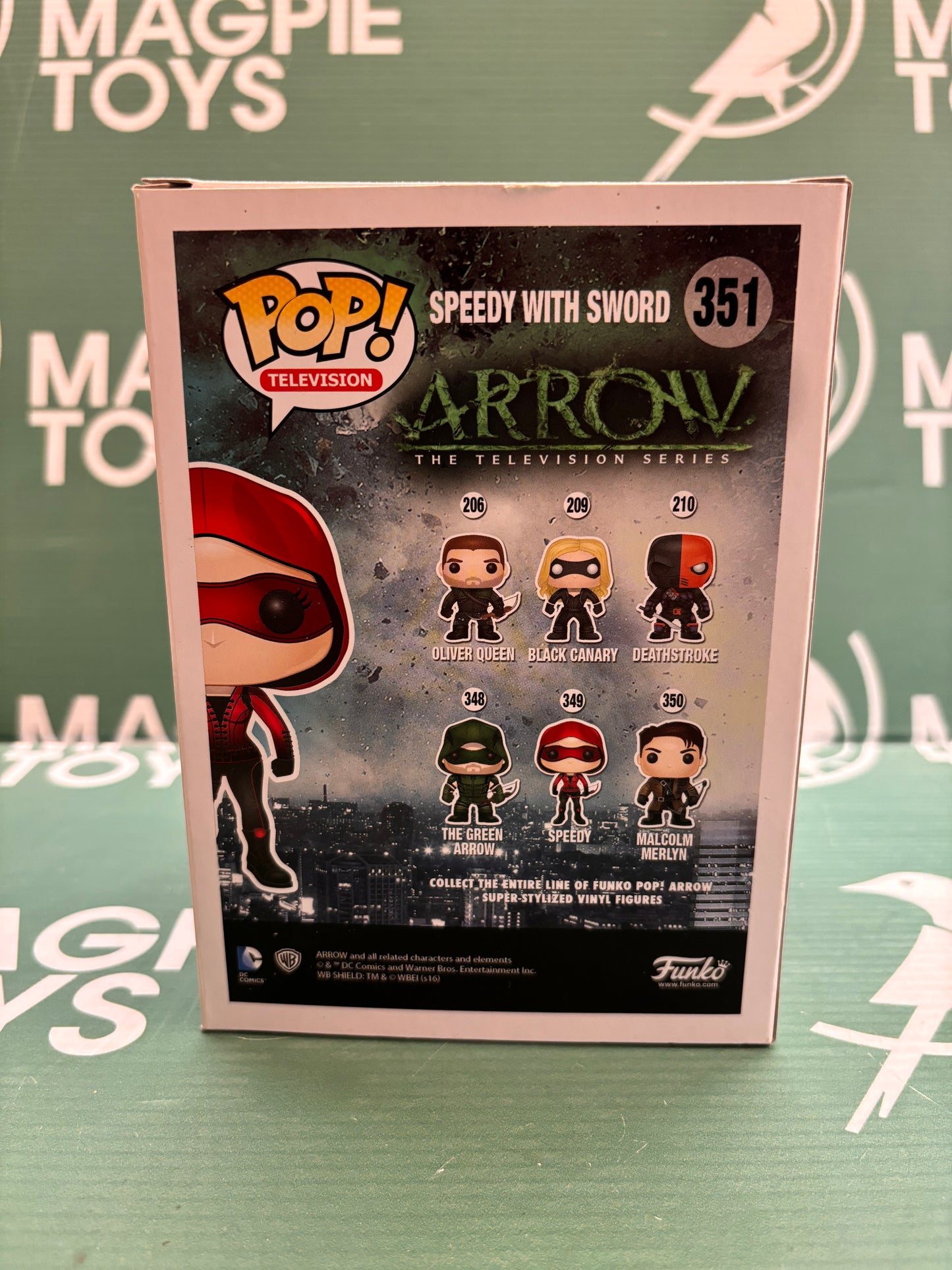 Willa Holland Signed Speedy With Sword Funko Pop - DC Arrow