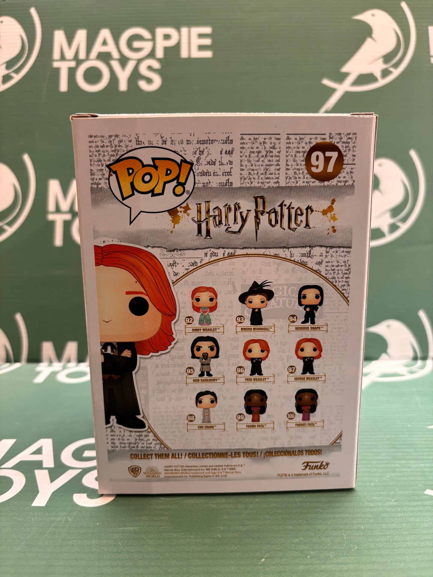 Oliver Phelps Signed George Weasley Funko Pop - Harry Potter