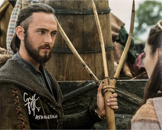 George Blagden Signed Athelstan 11x14 Print - Vikings