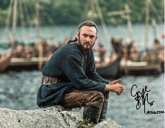 George Blagden Signed Athelstan 11x14 Print - Vikings