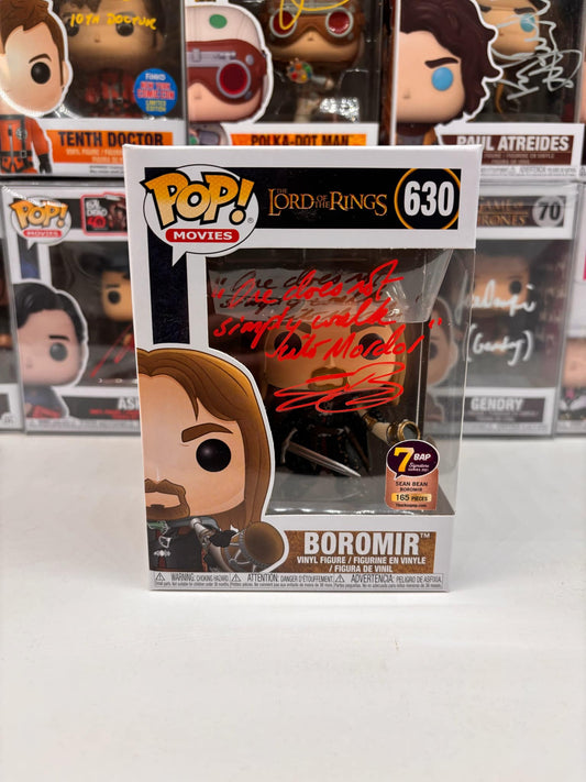 Sean Bean Signed Boromir Funko Pop! Vinyl 7BAP