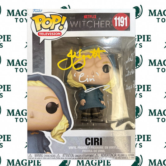 Jo Wyatt Signed Ciri 1191 Funko Pop - The Witcher
