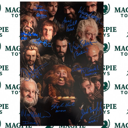 The Hobbit Dwarf Headshot Poster 12x18 - X11 Autographs