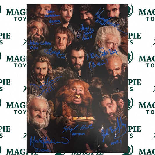 The Hobbit Dwarf Headshot Poster 12x18 - X10 Autographs