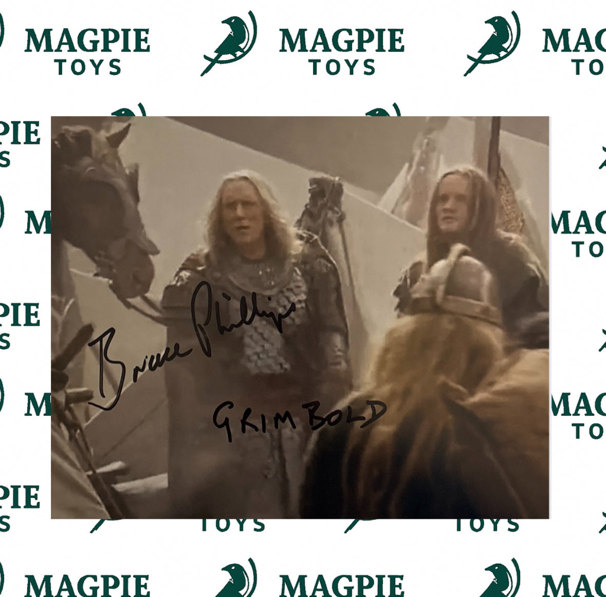 Bruce Phillips Signed Grimbold 8x10 - Lord Of The Rings