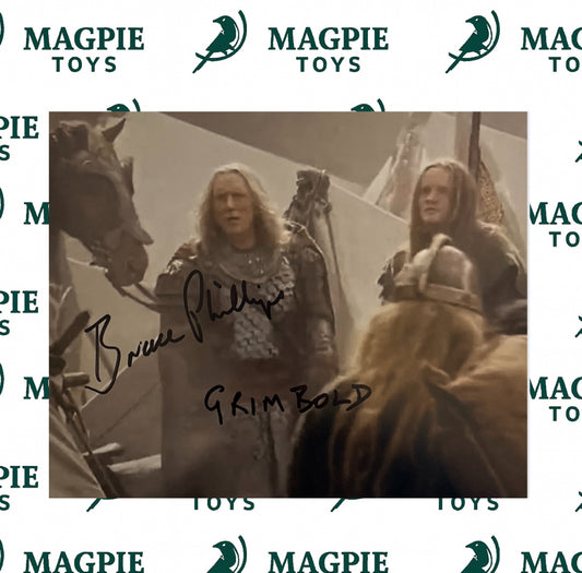 Bruce Phillips Signed Grimbold 8x10 - Lord Of The Rings