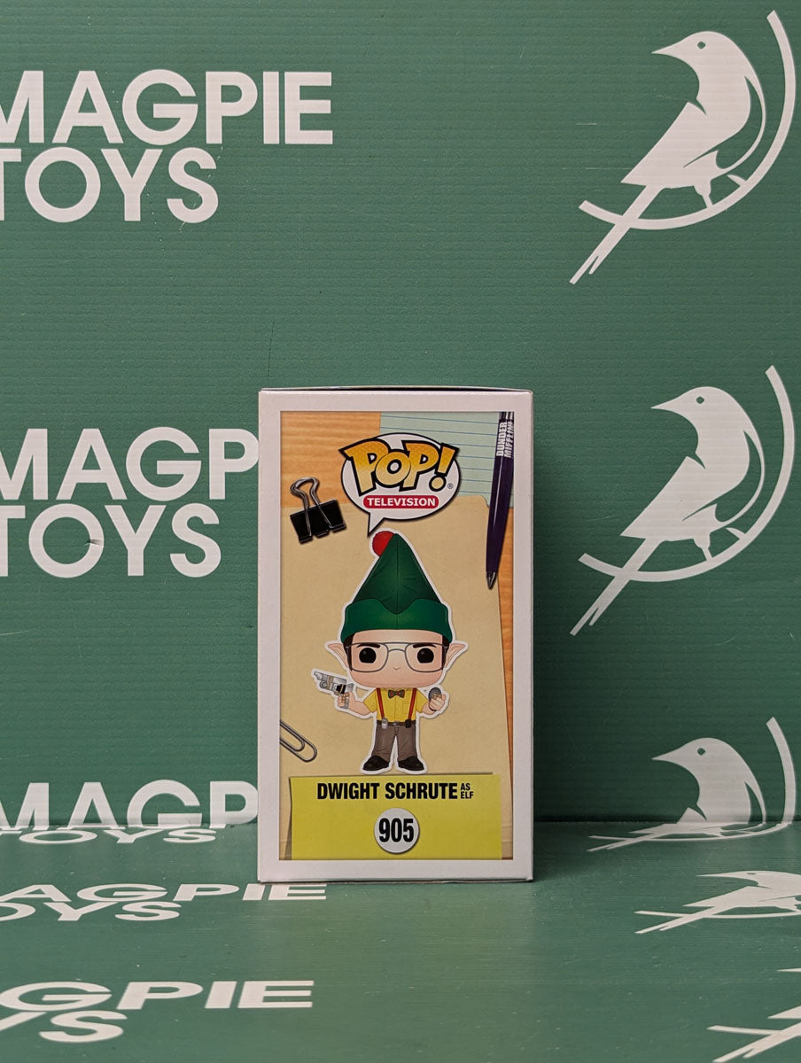 David Koechner Signed Dwight Schrute As Elf Funko - The Office