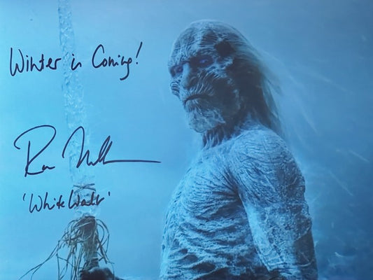 Ross Mullan Signed White Walker 12x16 Print - Game Of Thrones