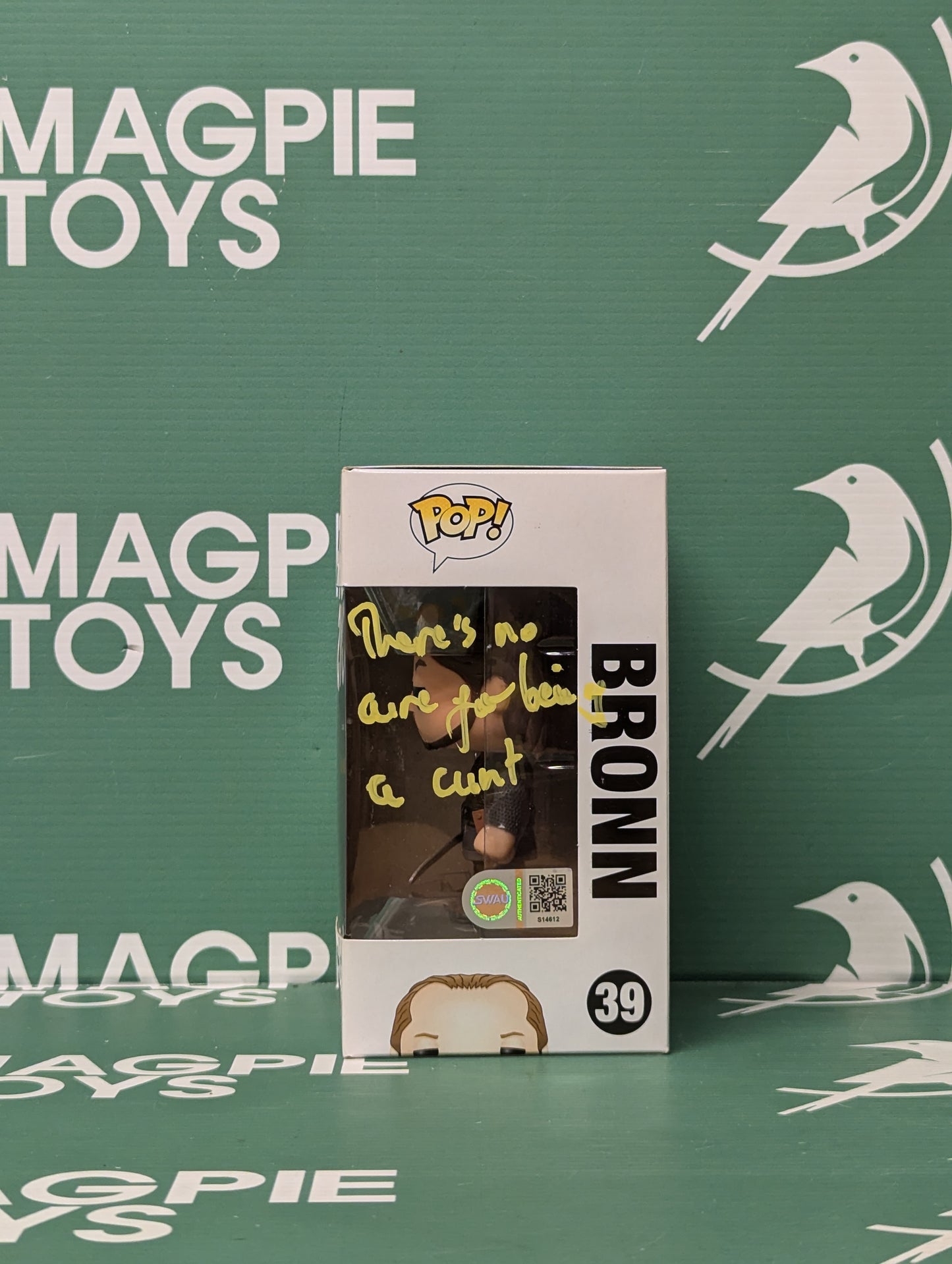 Jerome Flynn Signed Bronn Funko Pop - Game Of Thrones