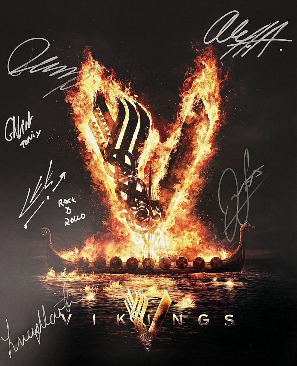 Multi Signed Vikings 16x20 Poster Print