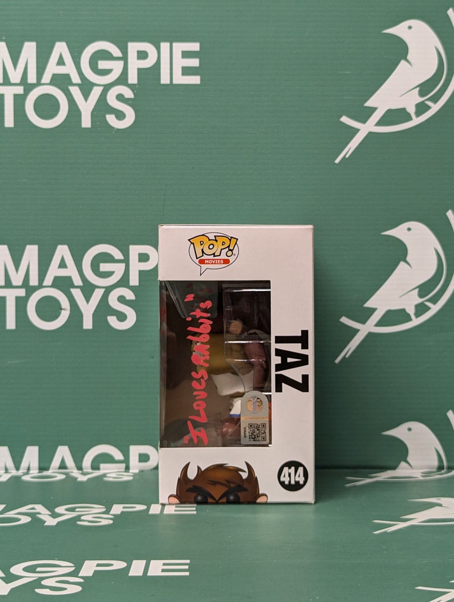 Jeff Bergman Signed Taz Funko Pop - Space Jam