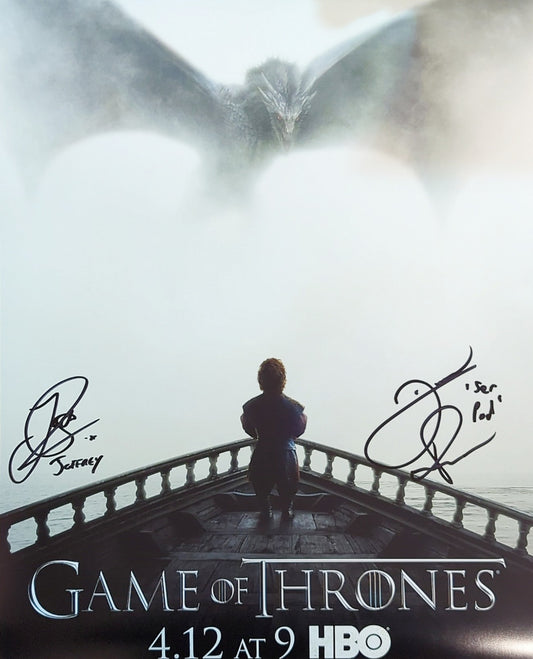 Jack Gleeson & Daniel Portman Signed 16x20 Print - Game of Thrones