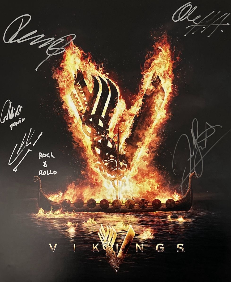 Multi Signed Vikings 16x20 Poster Print