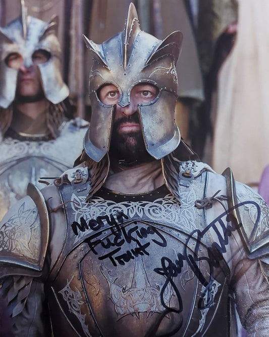 Ian Beatie Signed Ser Meryn Trant 8x10 Print - Game Of Thrones