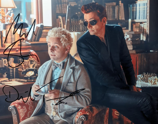 Michael Sheen & David Tennant Dual Signed 11x14 Print - Good Omens