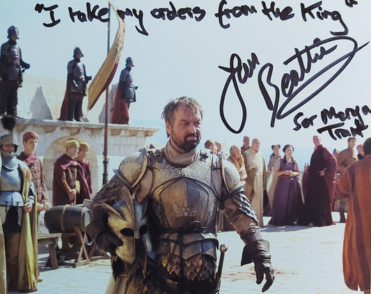 Ian Beatie Signed Ser Meryn Trant 8x10 Print - Game Of Thrones