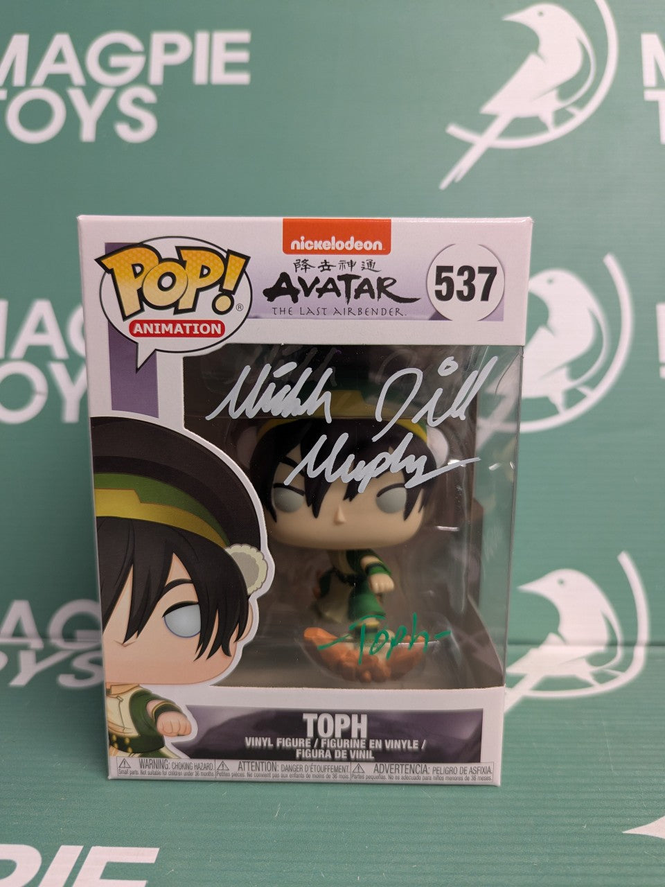 Michaela Jill Murphy Signed Toph Funko Pop - Avatar The Last Airbender