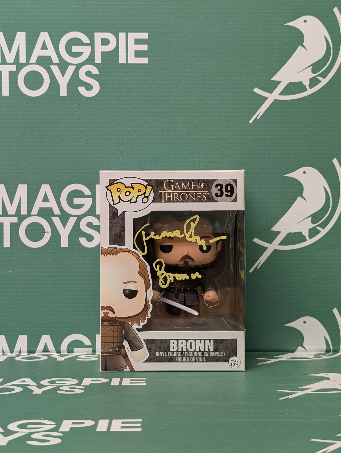 Jerome Flynn Signed Bronn Funko Pop - Game Of Thrones