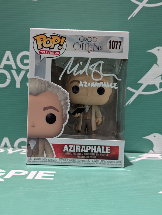 Michael Sheen Signed Aziraphale Funko Pop - Good Omens