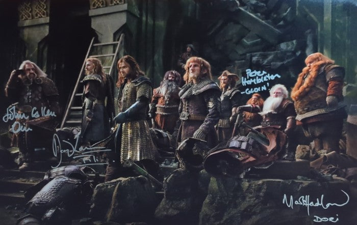 Multi Signed Dwarf 12x18 Print - The Hobbit