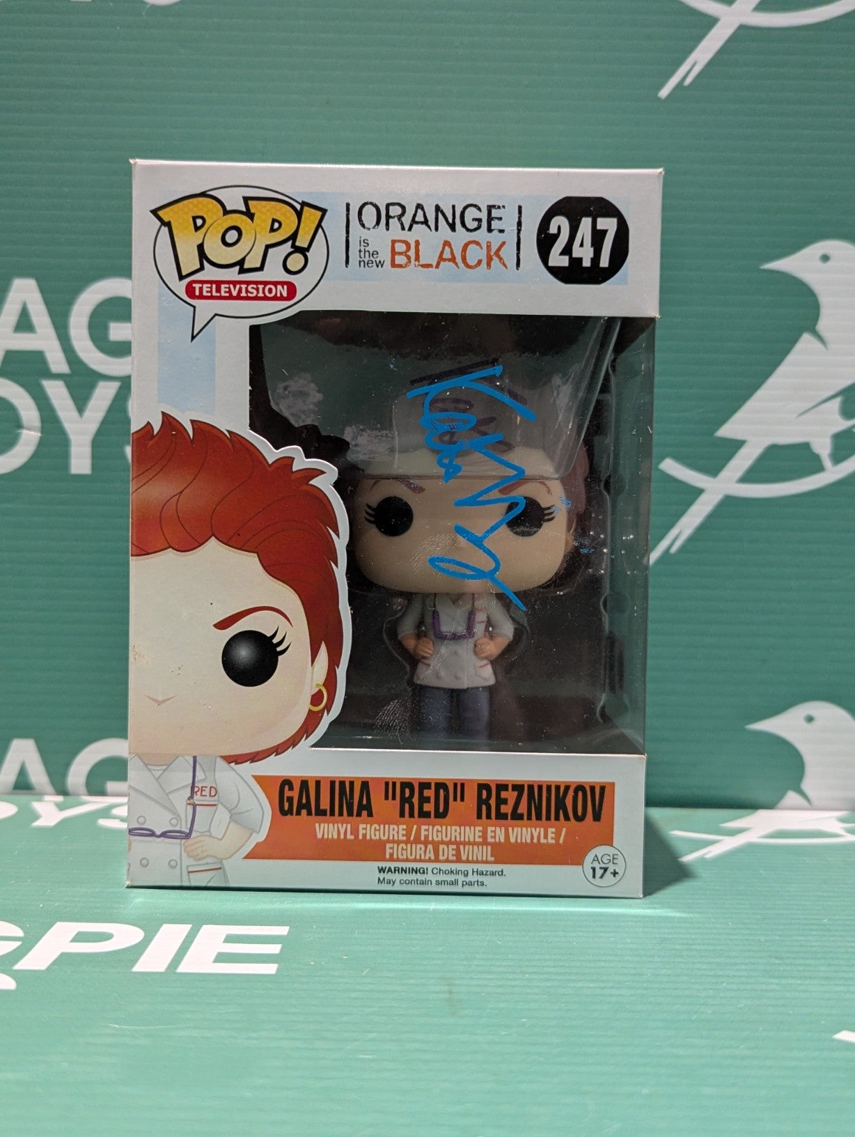 Kate Mulgrew Signed Galina "Red" Reznikov Funko Pop - Orange is the new Black