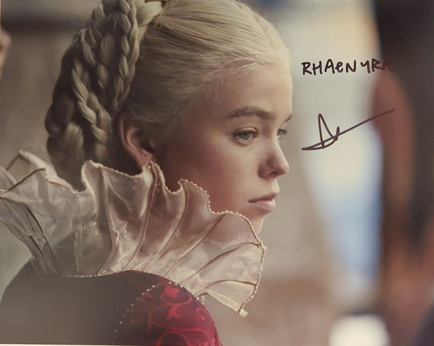 Milly Alcock Signed Rhaenyra 8x10 Print - House Of The Dragon