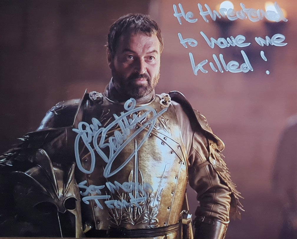 Ian Beatie Signed Ser Meryn Trant 8x10 Print - Game Of Thrones