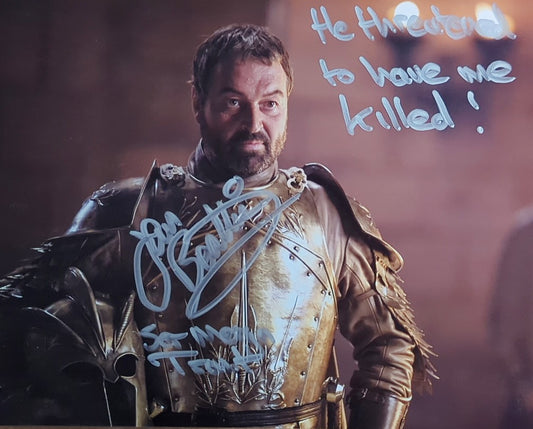 Ian Beatie Signed Ser Meryn Trant 8x10 Print - Game Of Thrones