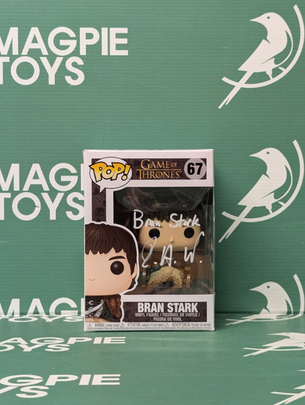 Isaac Hempstead Wright Signed Bran Stark Funko Pop - Game Of Thrones