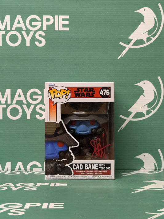 Seth Green Signed Cad Bane With Todo 360 Funko Pop Star Wars