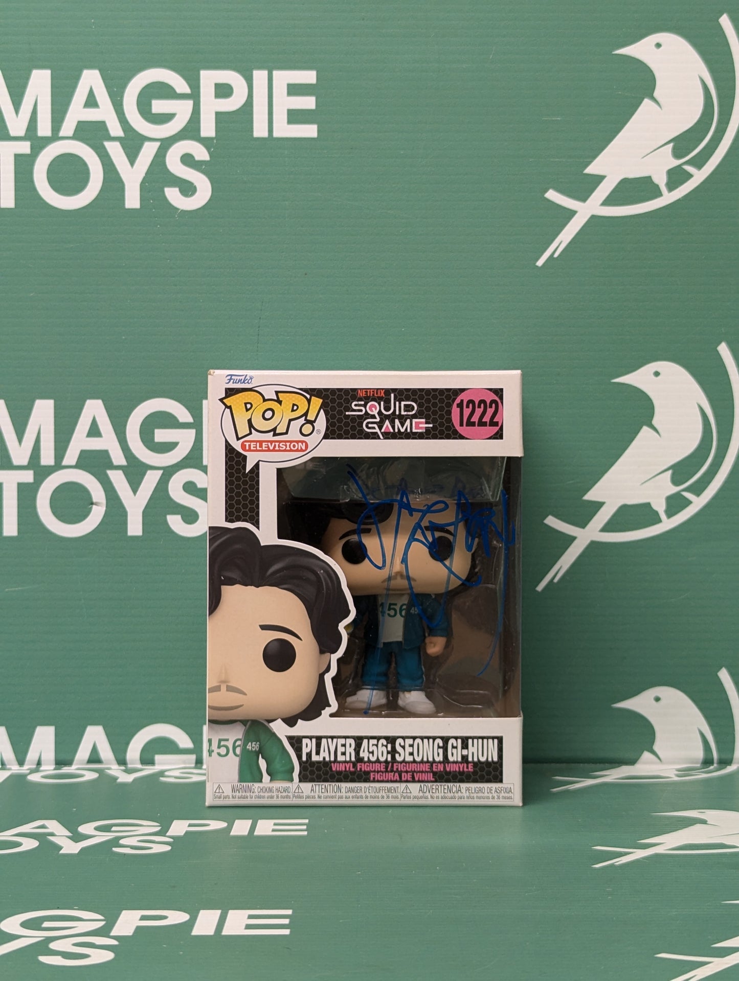 Lee Jung-jae Signed Player 456: Seong Gi-Hun Funko Pop Squid Games