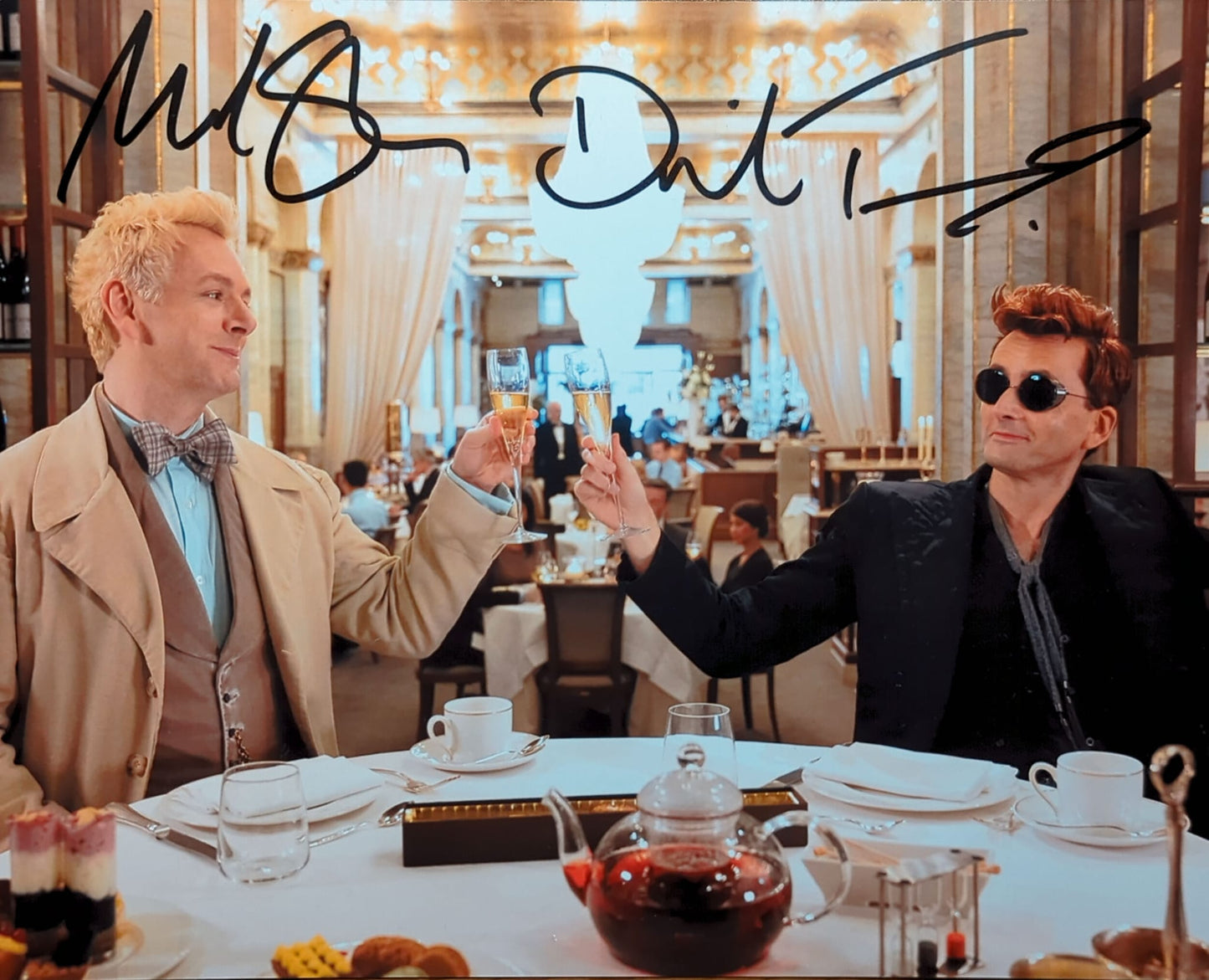 Michael Sheen & David Tennant Dual Signed 8x10 Print - Good Omens