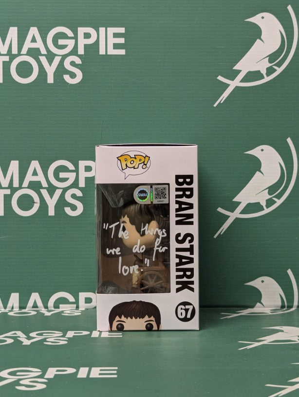 Isaac Hempstead Wright Signed Bran Stark Funko Pop - Game Of Thrones