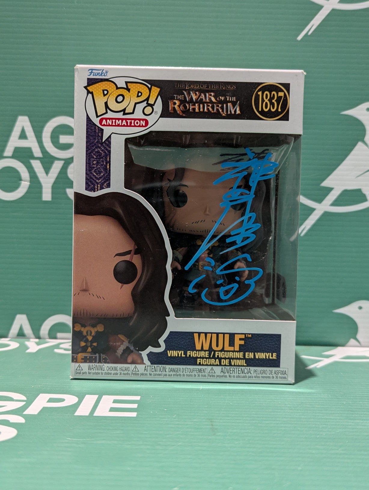 Kenji Kamiyama Signed Wulf Funko Pop - The War of the Rohirrim